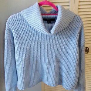 Forever 21 Powder Blue Cropped Sweater